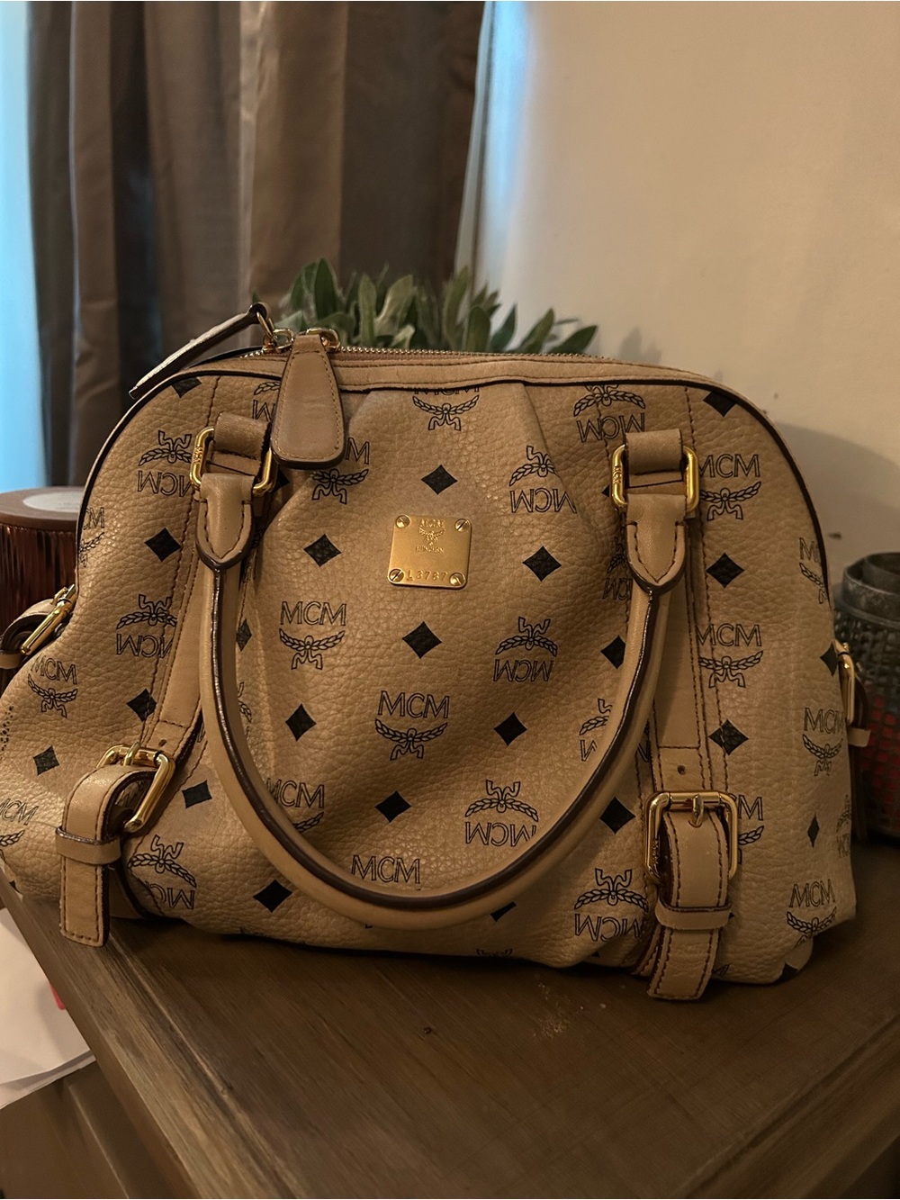 MCM satchel handbag